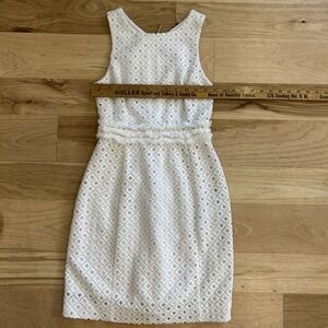 Lilly Pulitzer Women's Dress White Lace Boho Size Xxs